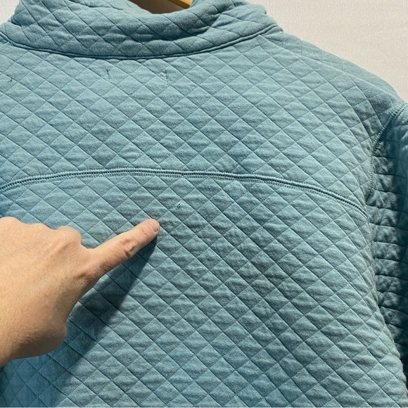 Woods FARNHAM III WOMEN'S 1/4 SNAP
SWEATSHIRT Two tone teal blue Size Large - Picture 10 of 14